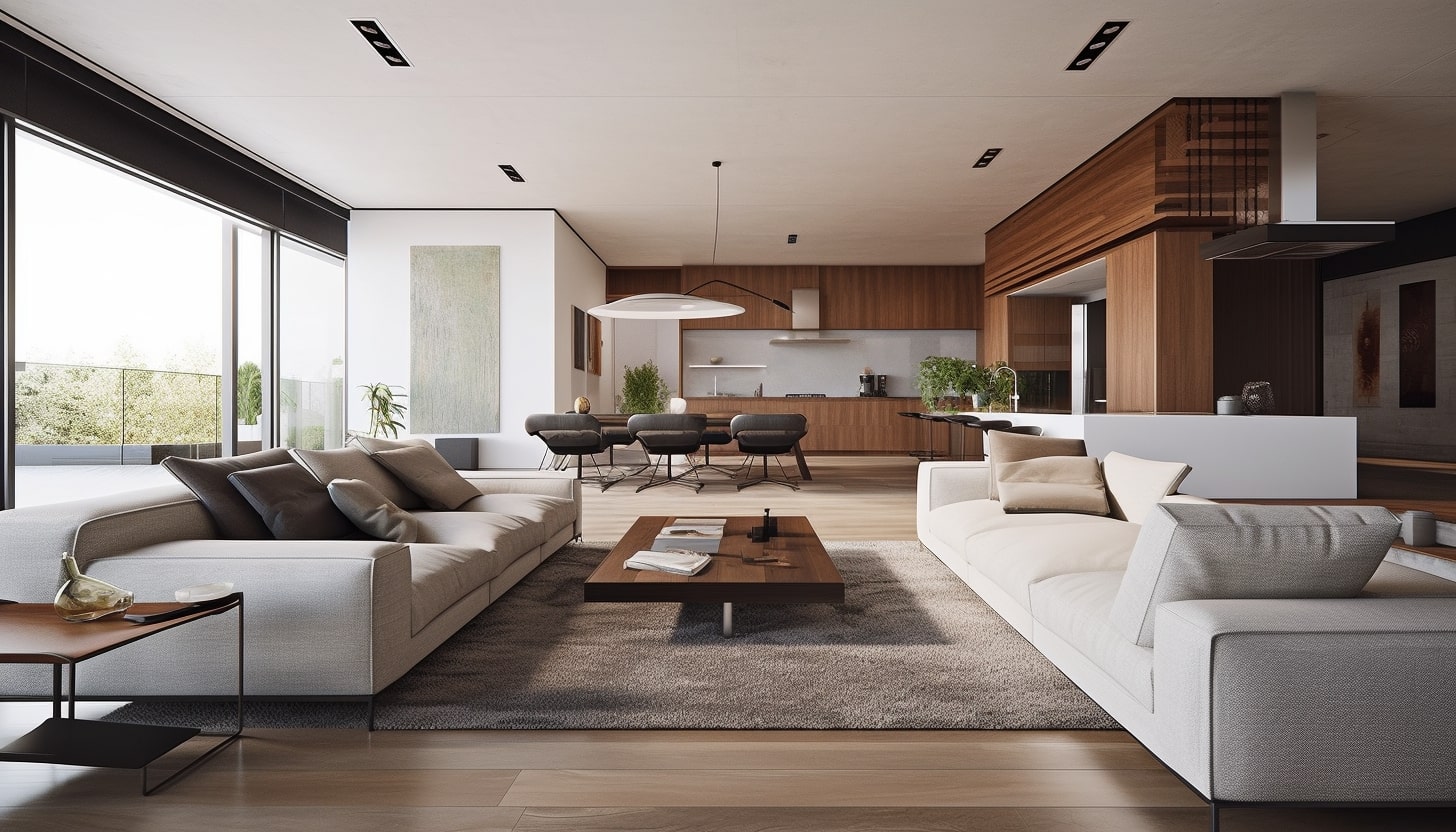 Bright, professionally cleaned living room