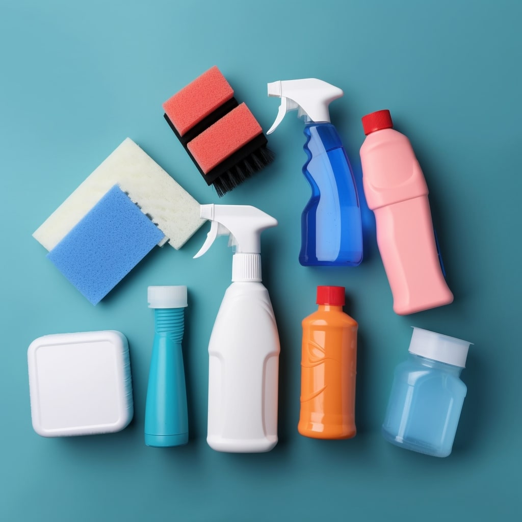 Professional cleaner ready to care for a client home